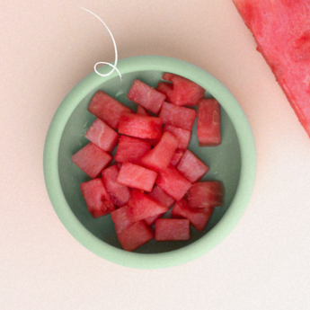 Fresh and ripe watermelon wedges for serving to babies and toddlers