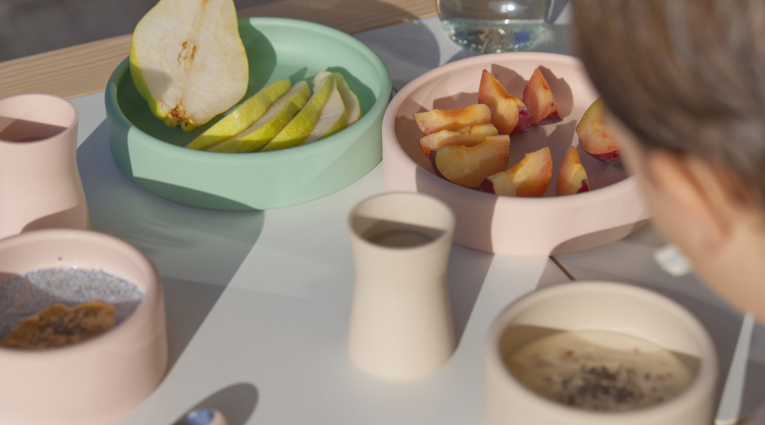 Neutral Tones Silicone dinnerware from My Little Songbird